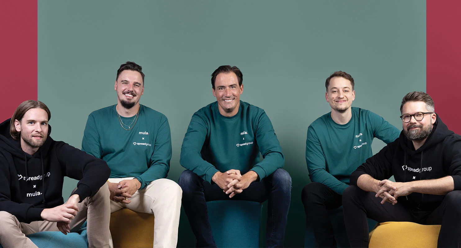 mula. founders with Spread Group CEO Julian de Grahl